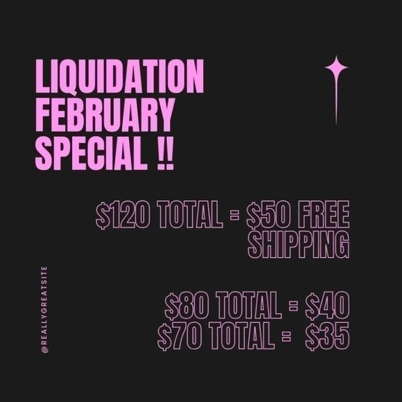 50% ALL ORDERS LIQUIDATION SALE - Picture 1 of 1